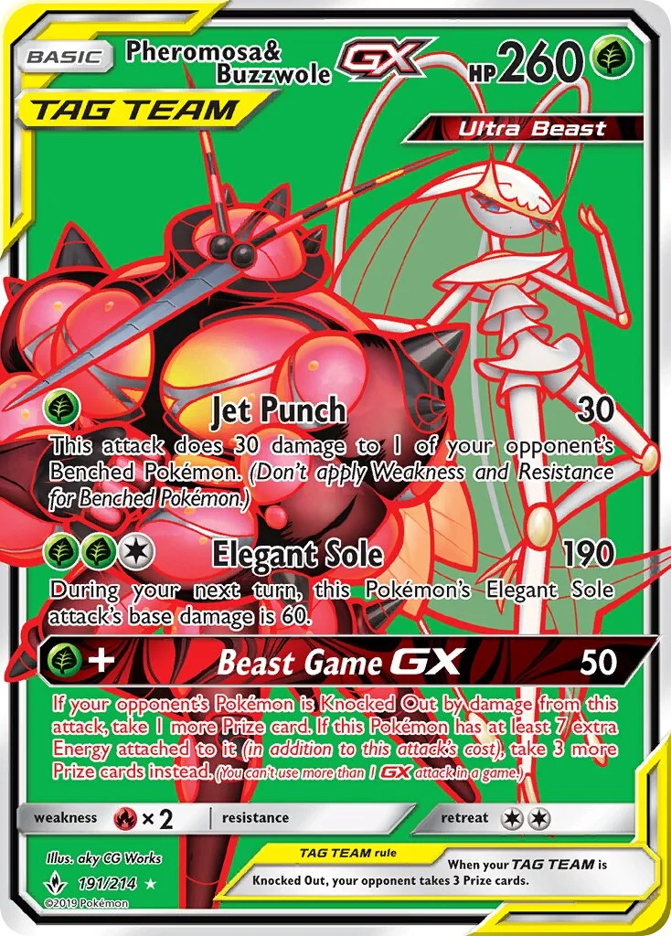 Pheromosa & Buzzwole-GX 「UNB 191/214」「EN」