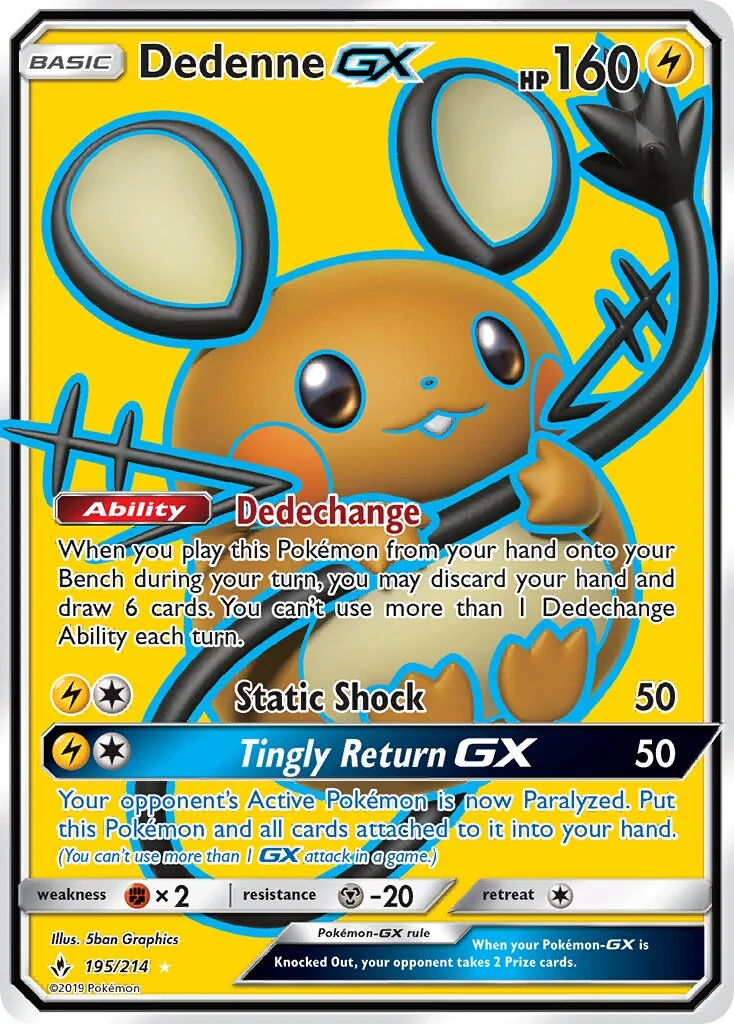 Dedenne-GX 「UNB 195/214」「EN」
