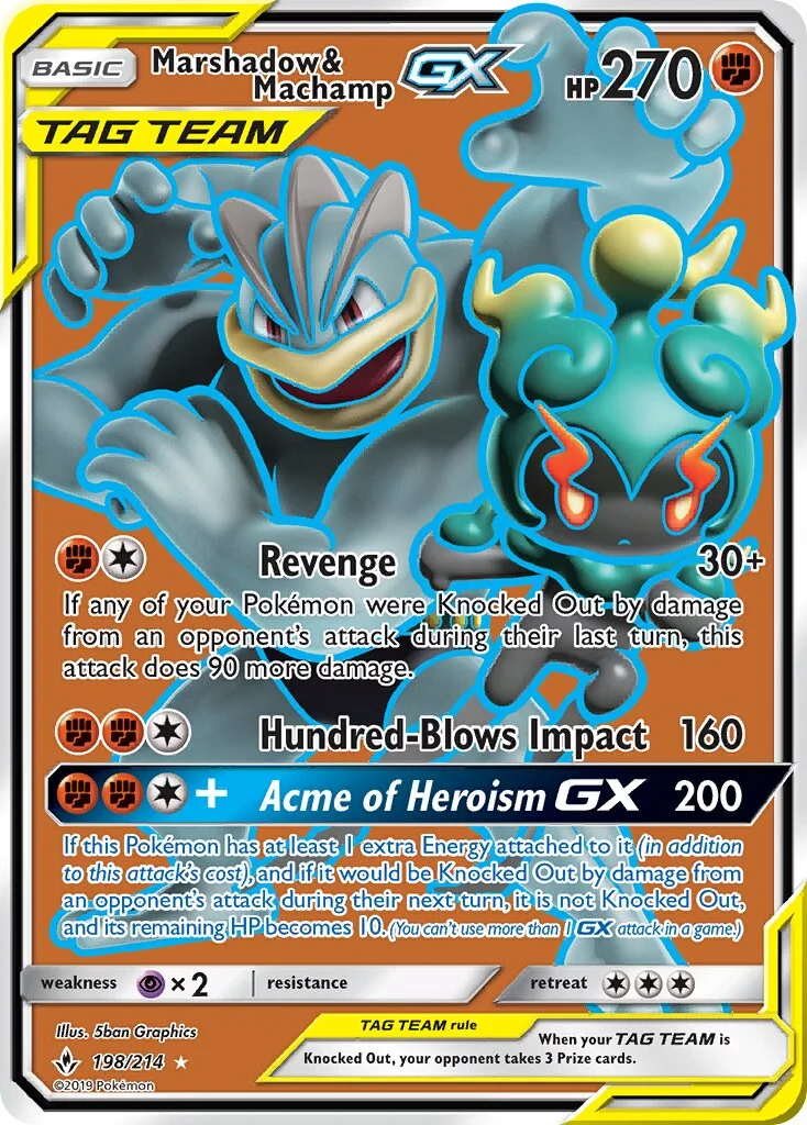 Marshadow & Machamp-GX 「UNB 198/214」「EN」