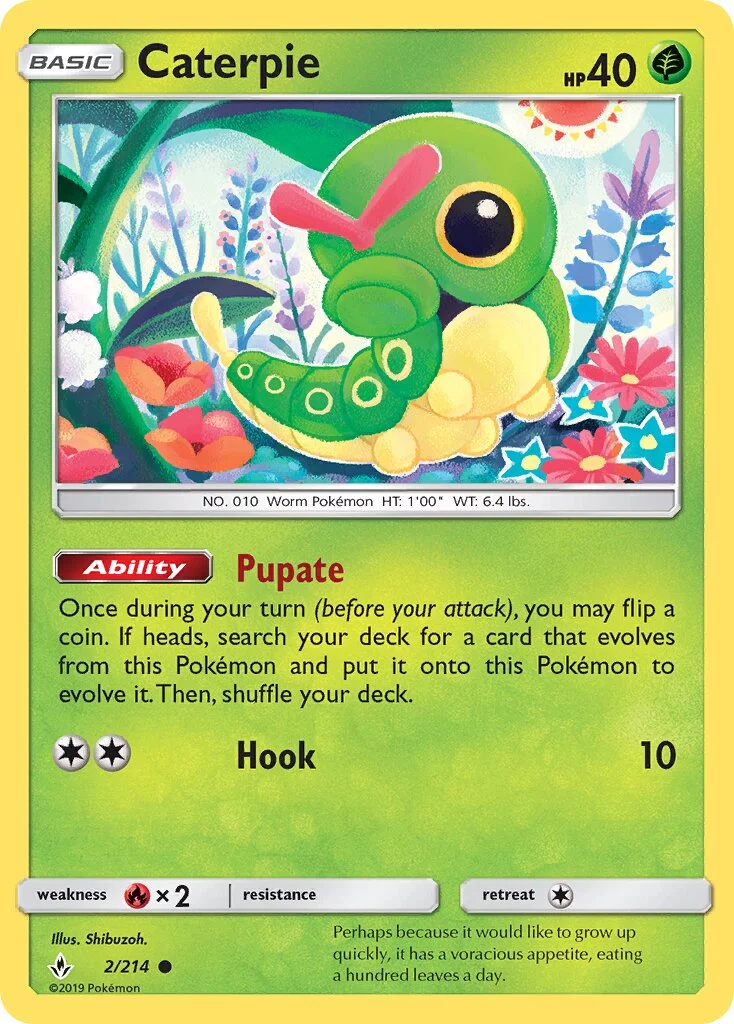 Caterpie 「UNB 2/214」「EN」