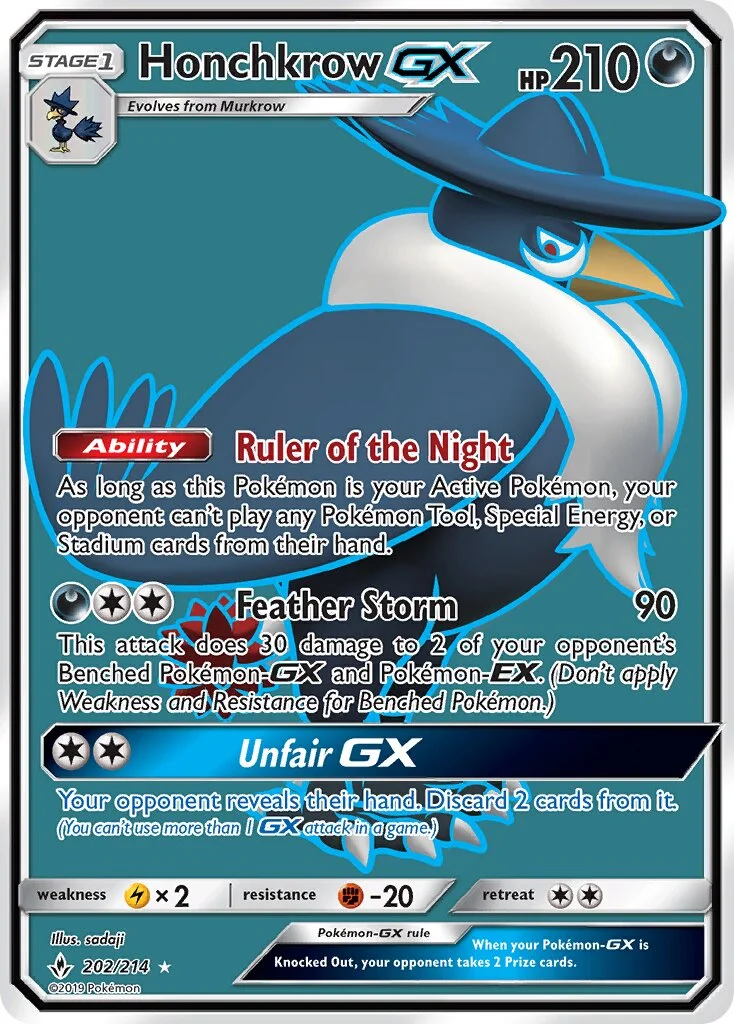 Honchkrow-GX 「UNB 202/214」「EN」