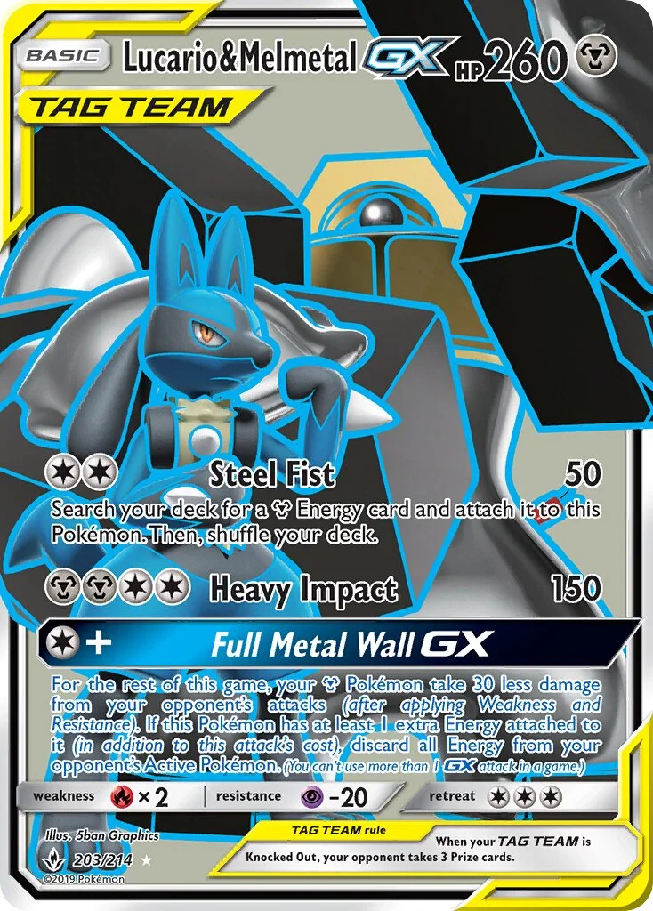 Lucario & Melmetal-GX 「UNB 203/214」「EN」