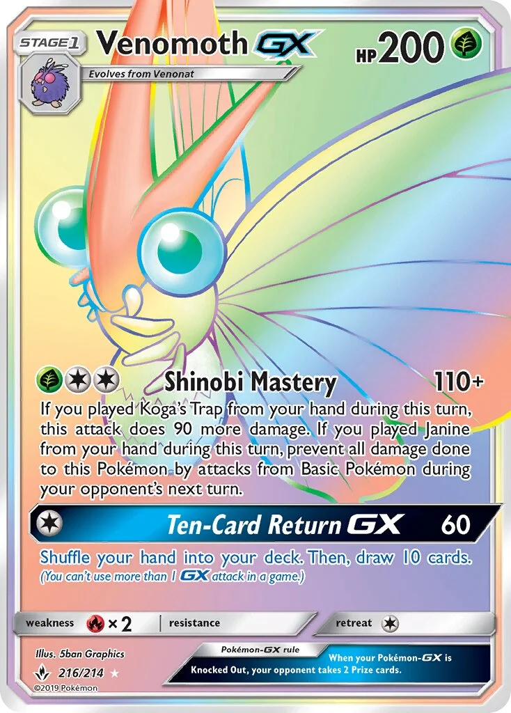Venomoth-GX 「UNB 216/214」「EN」