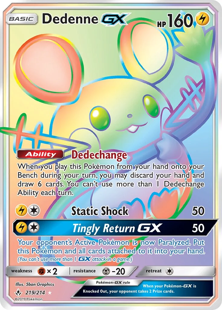 Dedenne-GX 「UNB 219/214」「EN」