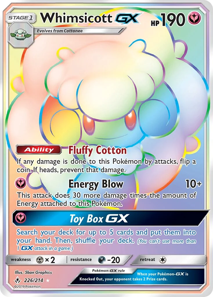 Whimsicott-GX 「UNB 226/214」「EN」