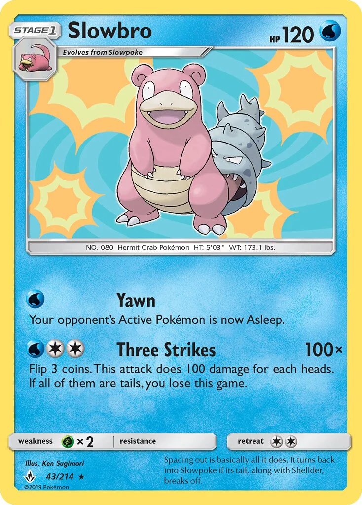 Slowbro 「UNB 43/214」「EN」
