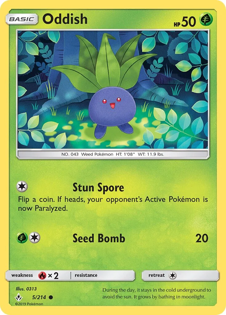 Oddish 「UNB 5/214」「EN」