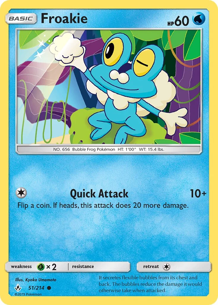 Froakie 「UNB 51/214」「EN」