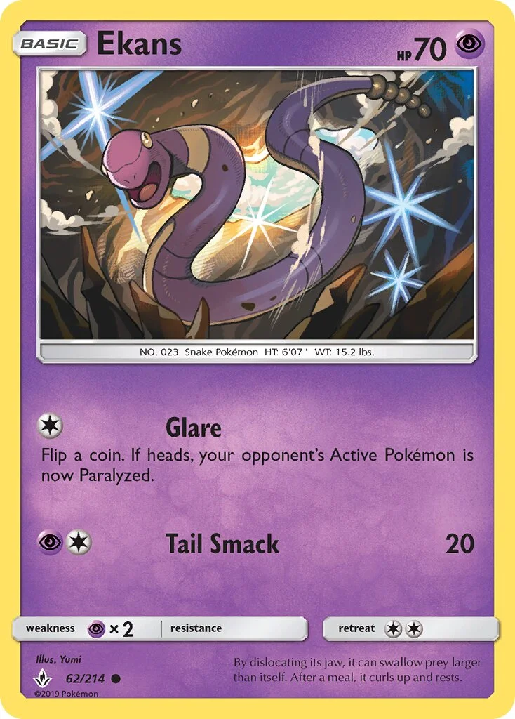 Ekans 「UNB 62/214」「EN」