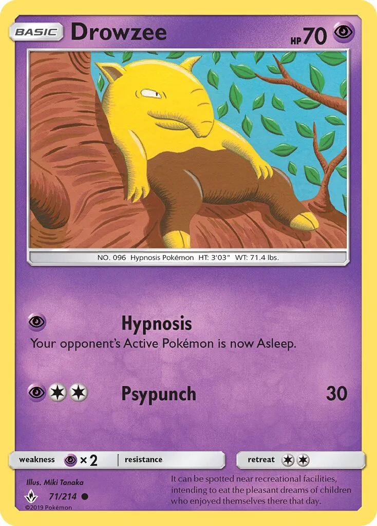 Drowzee 「UNB 71/214」「EN」