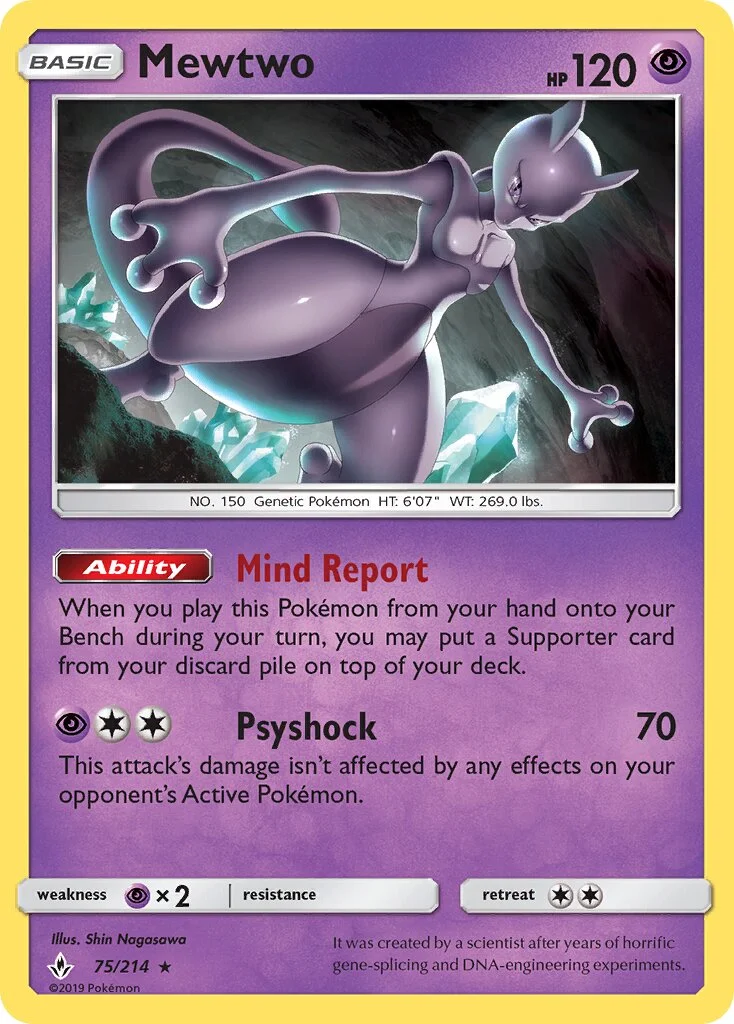Mewtwo 「UNB 75/214」「EN」