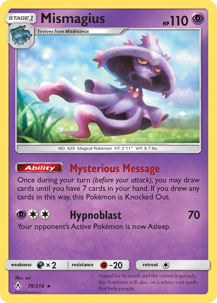 Mismagius 「UNB 78/214」「EN」