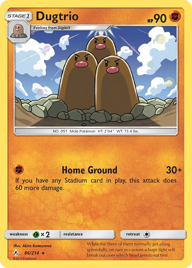 Dugtrio 「UNB 86/214」「EN」