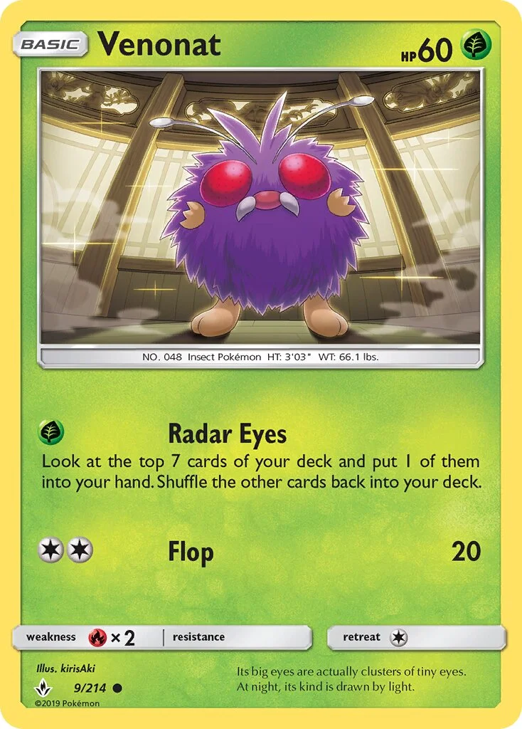 Venonat 「UNB 9/214」「EN」