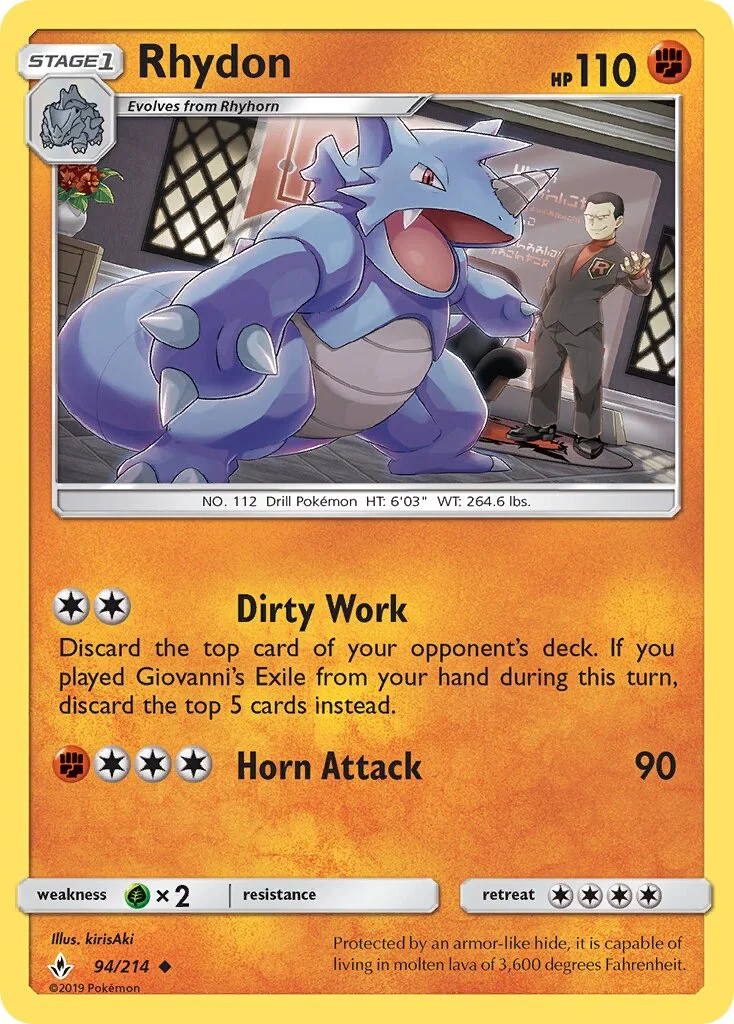 Rhydon 「UNB 94/214」「EN」