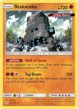 Stakataka #106/214 · Pokémon