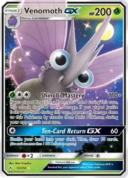 Venomoth-GX #12/214 · Pokémon