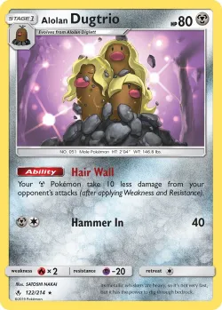 Alolan Dugtrio #122/214 · Pokémon