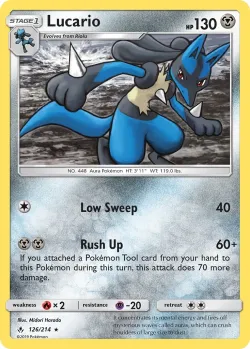 Lucario #126/214 · Pokémon