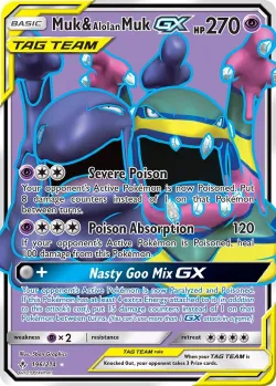 Muk & Alolan Muk-GX #196/214 · Pokémon