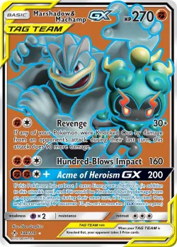 Marshadow & Machamp-GX #198/214 · Pokémon