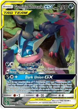 Greninja & Zoroark-GX #201/214 · Pokémon