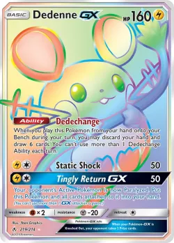 Dedenne-GX 「UNB 219/214」「EN」