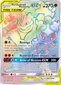 Marshadow & Machamp-GX 「UNB 221/214」「EN」