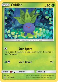 Oddish #5/214 · Pokémon