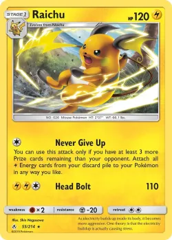 Raichu #55/214 · Pokémon