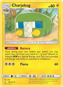 Charjabug #58/214 · Pokémon