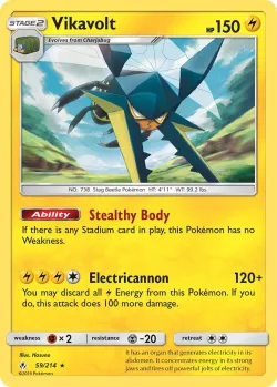 Vikavolt #59/214 · Pokémon