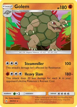 Golem #89/214 · Pokémon