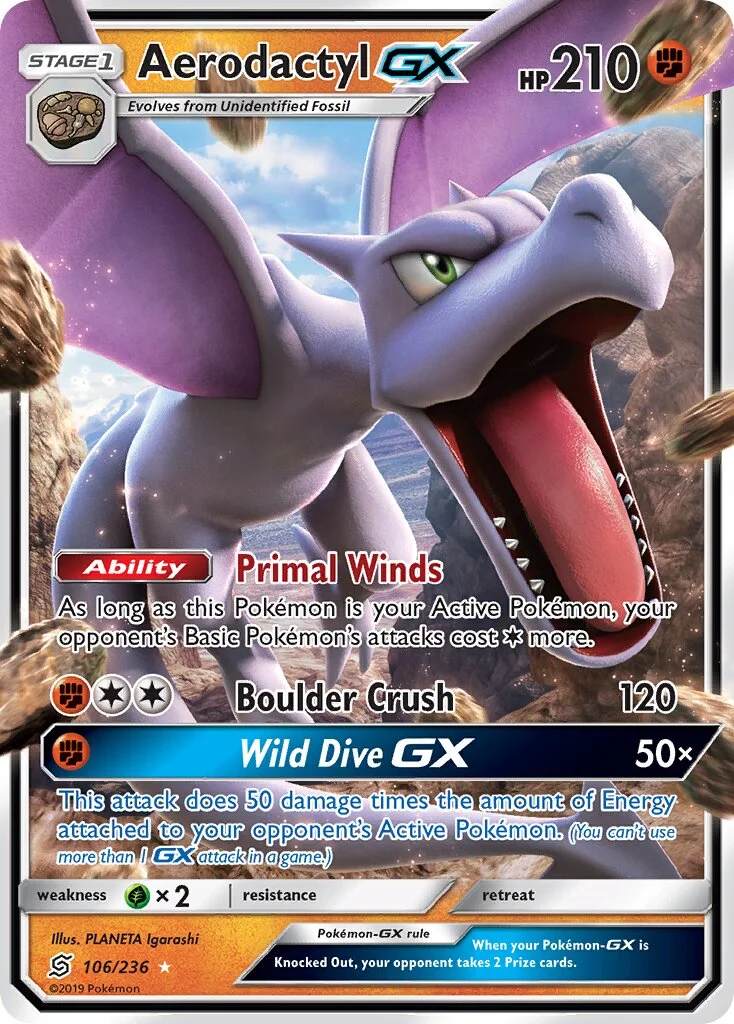 Aerodactyl-GX 「UNM 106/236」「EN」