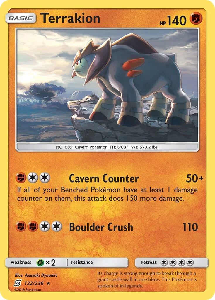 Terrakion 「UNM 122/236」「EN」