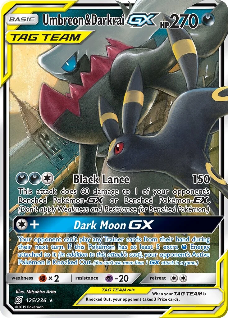 Umbreon & Darkrai-GX 「UNM 125/236」「EN」