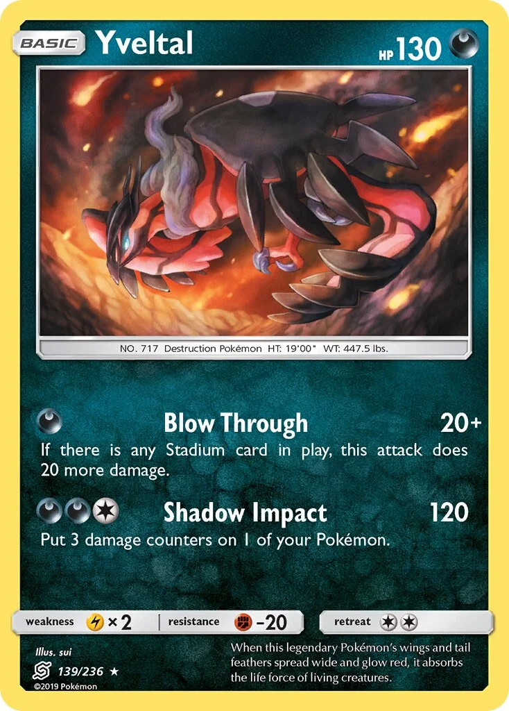 Yveltal 「UNM 139/236」「EN」