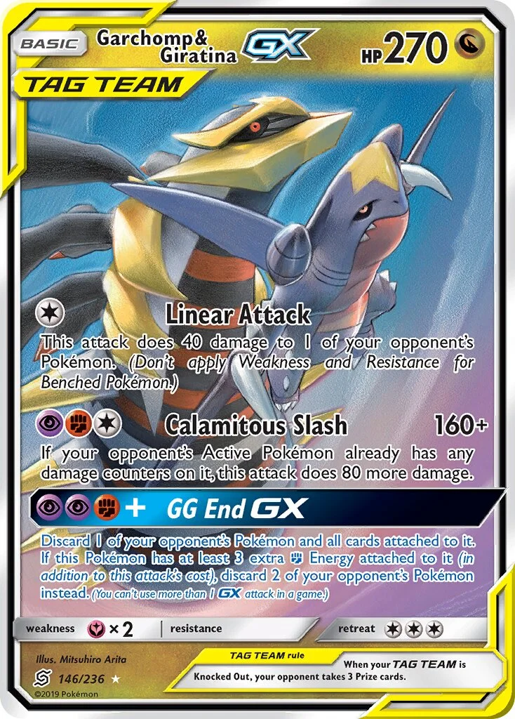 Garchomp & Giratina-GX 「UNM 146/236」「EN」