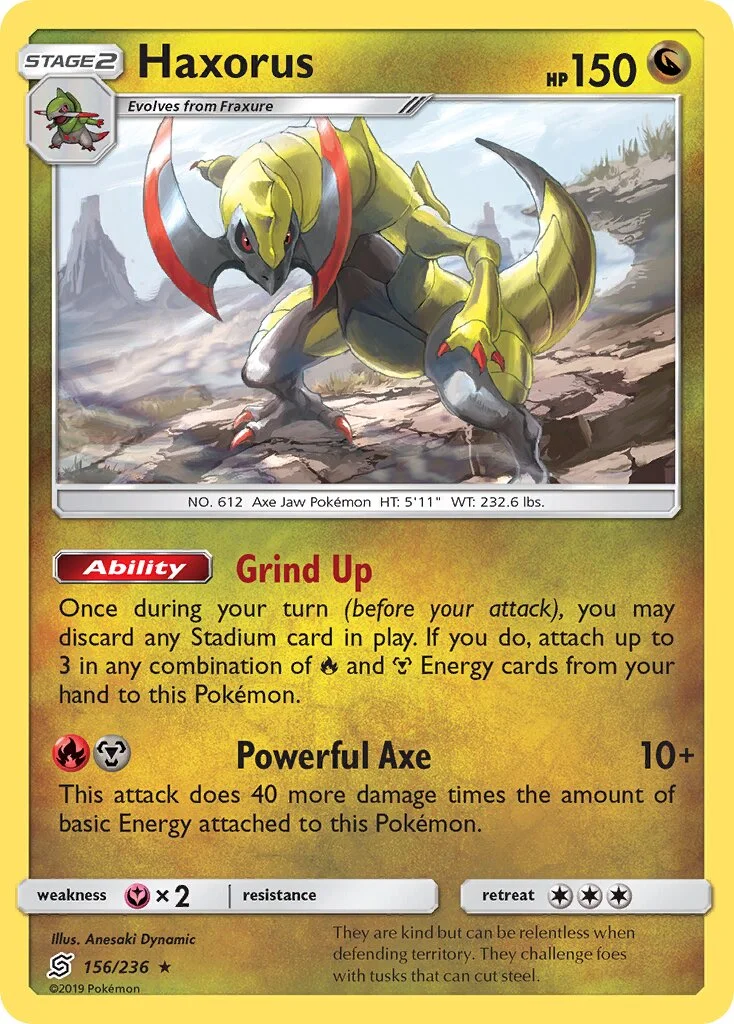 Haxorus 「UNM 156/236」「EN」