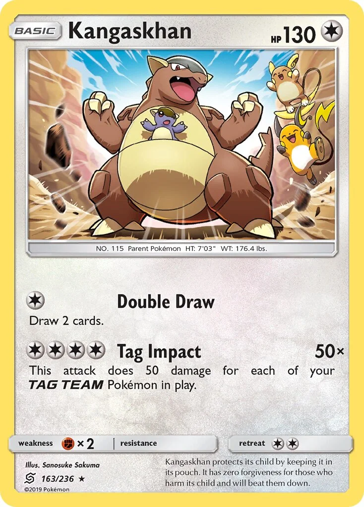 Kangaskhan 「UNM 163/236」「EN」