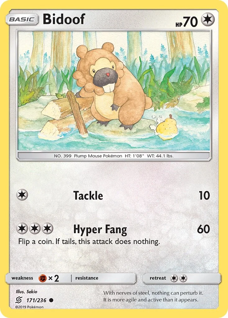 Bidoof 「UNM 171/236」「EN」