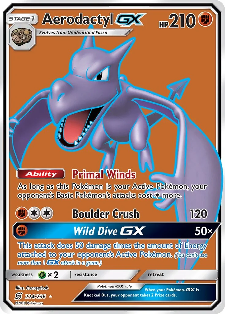 Aerodactyl-GX 「UNM 224/236」「EN」