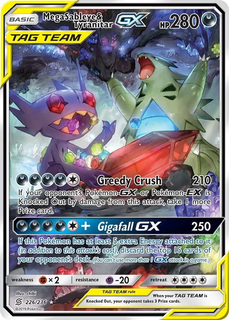 Mega Sableye & Tyranitar-GX 「UNM 226/236」「EN」