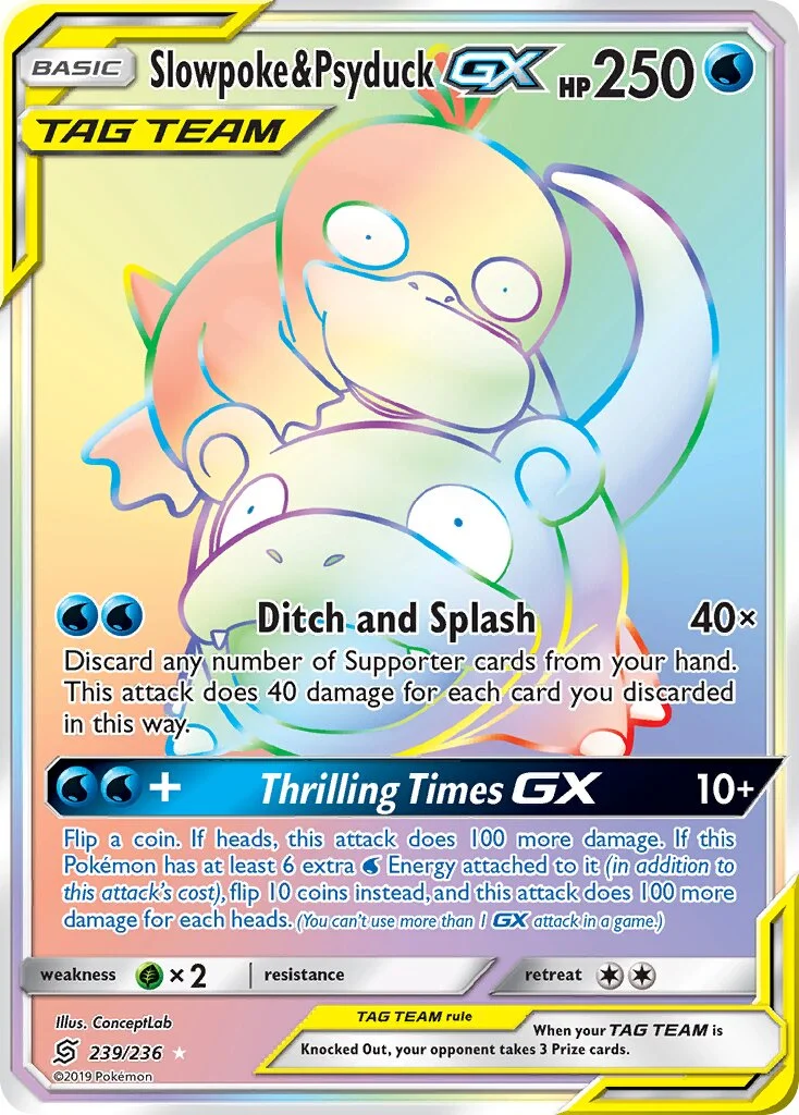 Slowpoke & Psyduck-GX 「UNM 239/236」「EN」