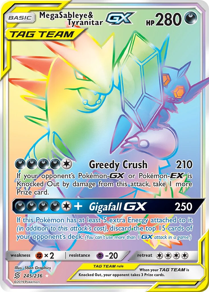 Mega Sableye & Tyranitar-GX 「UNM 245/236」「EN」