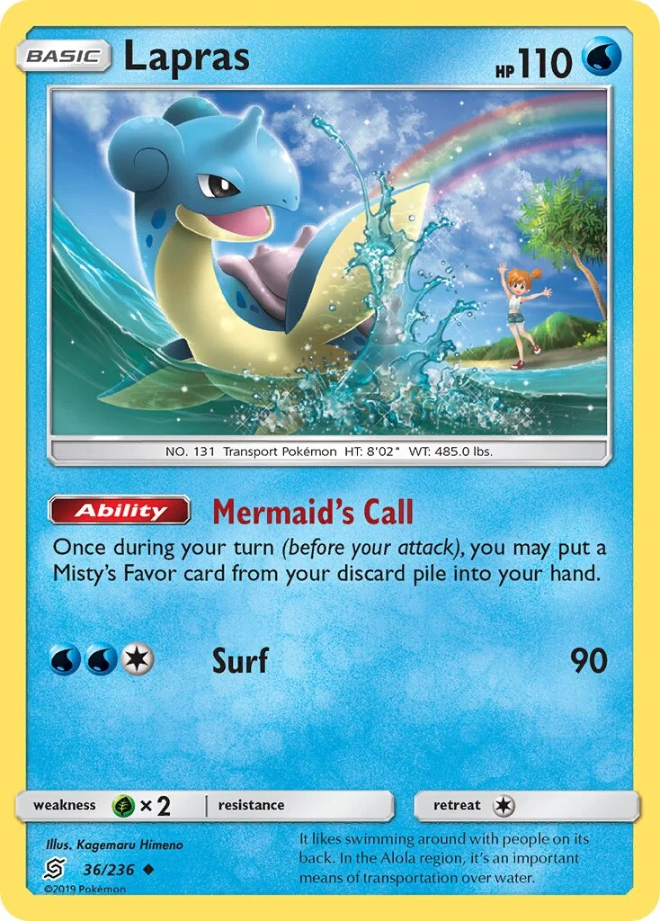 Lapras 「UNM 36/236」「EN」