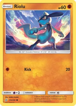 Riolu #116/236 · Pokémon