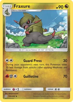 Fraxure #155/236 · Pokémon