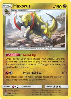 Haxorus #156/236 · Pokémon