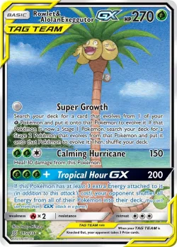 Rowlet & Alolan Exeggutor-GX #215/236 · Pokémon